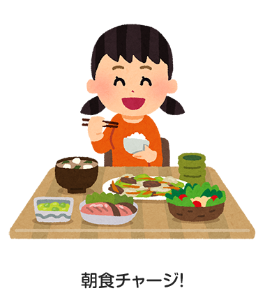 朝食チャージ！