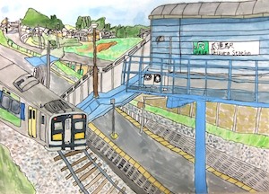 JR賞「瓜連駅からのけしき」