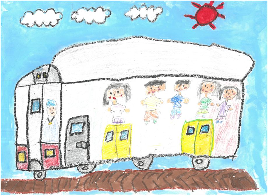 すいぐんせんにのったよ