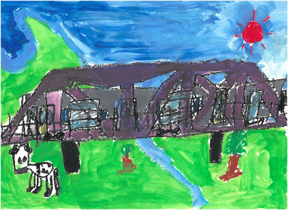 橋を渡る水郡線