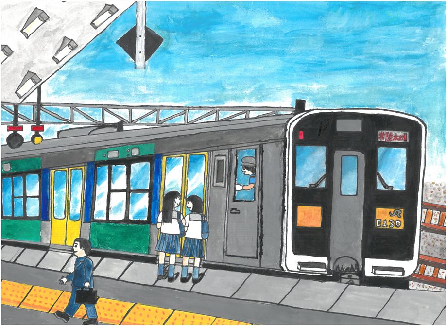 水戸駅2番ホーム水郡線